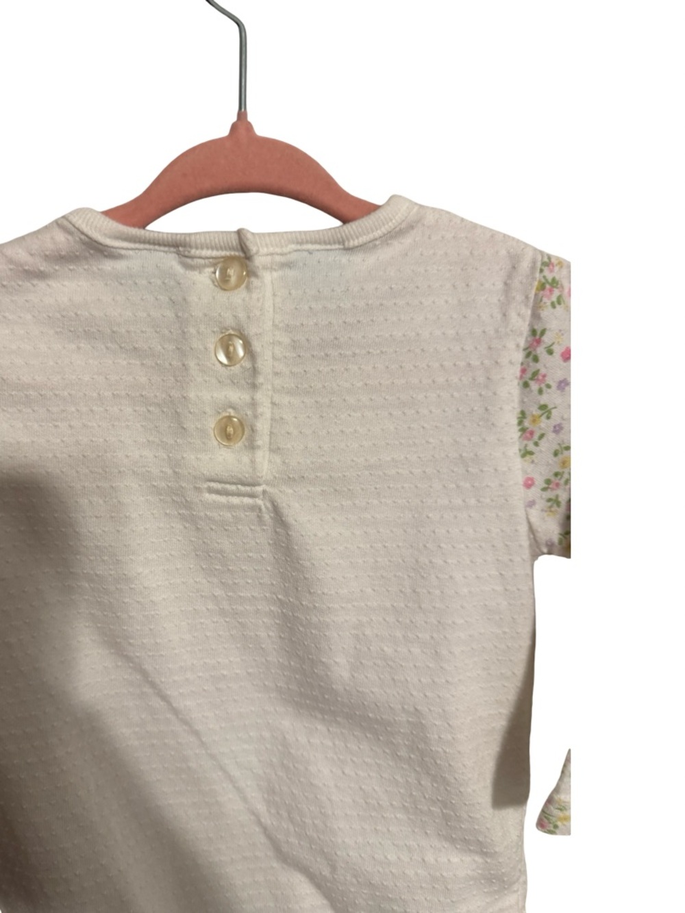Vintage Disney Baby Winnie the Pooh Yellow Pink Floral Print One Piece Girls 18M - Picture 6 of 7